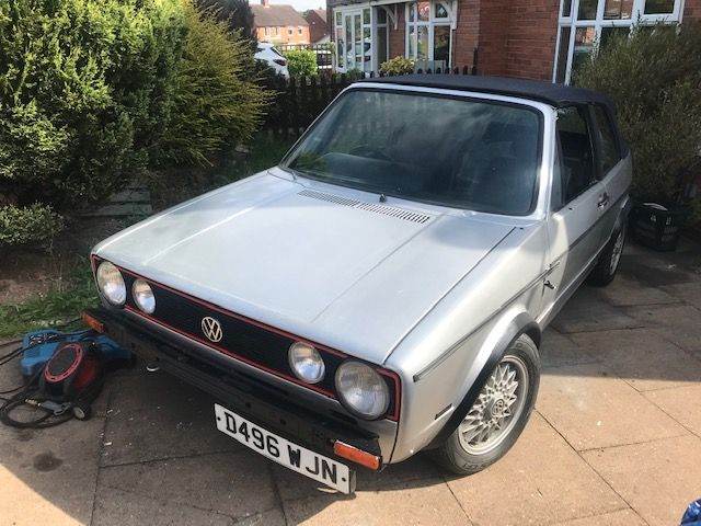 Volkswagen, GOLF, Convertible, 1987, Manual, 1781 (cc), 2 doors Project - Lots of work done