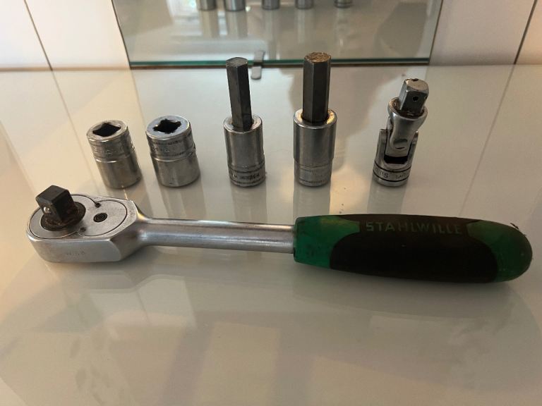STAHLWILLE Ratchet Spanner and Socket Set – Good Condition