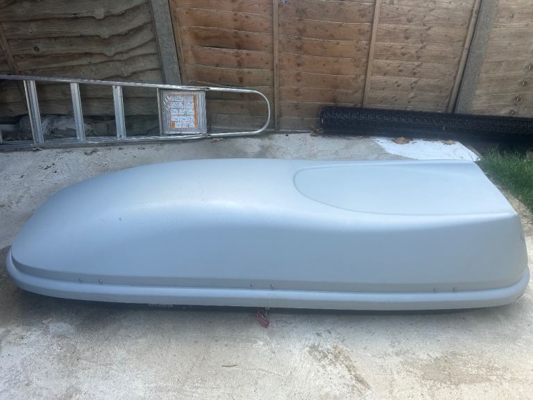 Car Roof Box Halfords Light Grey&Black Large