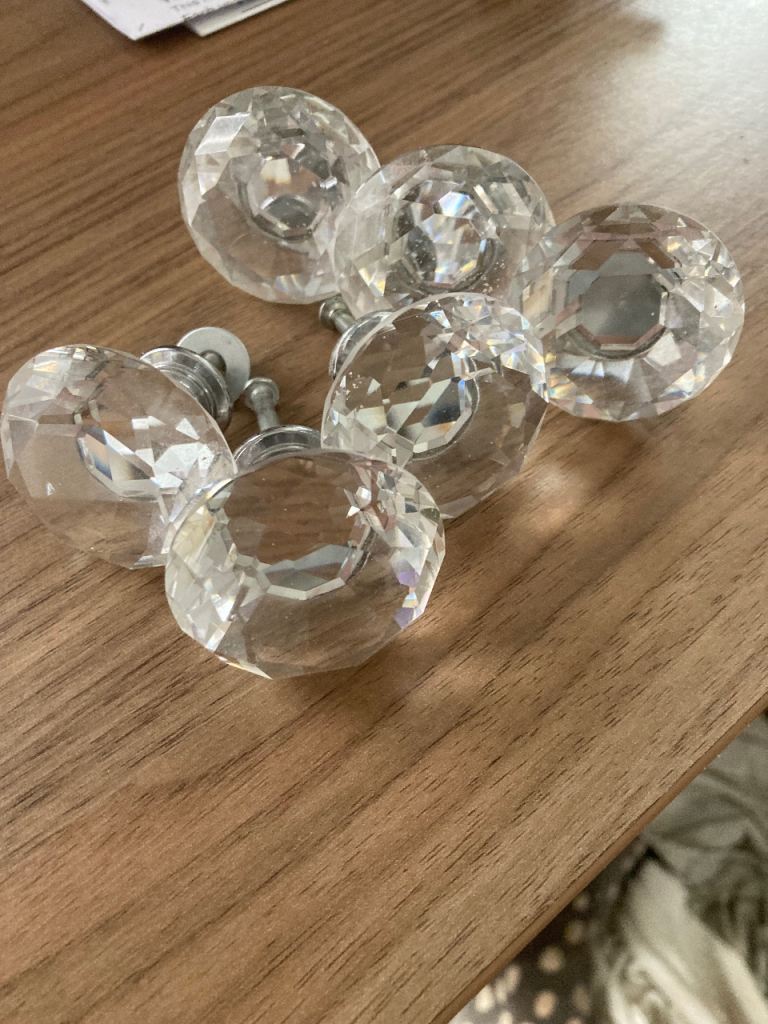 image for Drawer crystal knobs 