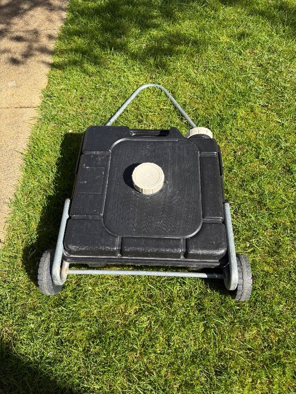 Waste Water Container and Carrier for Motorhome or Caravan.