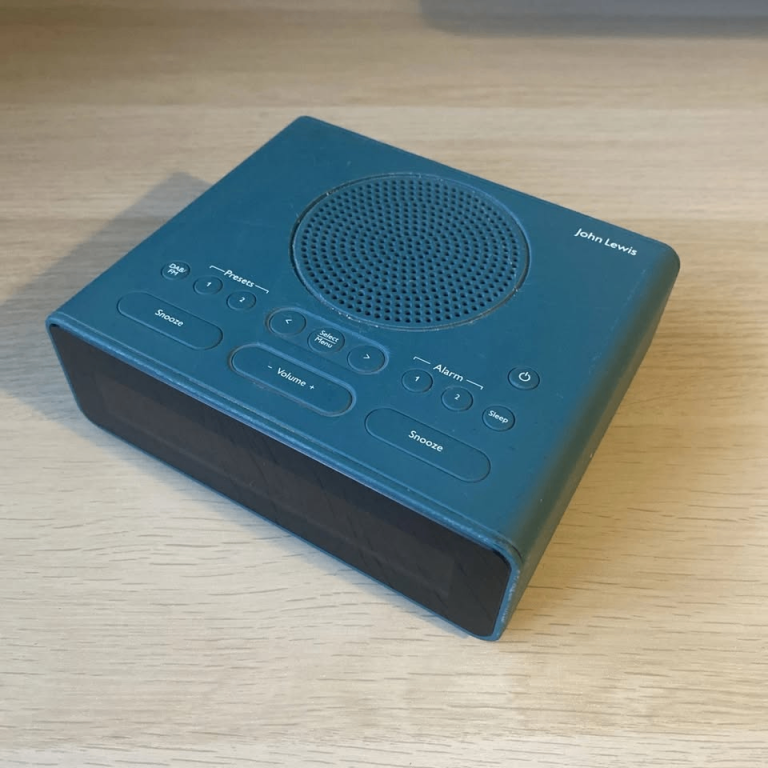 John Lewis Alarm Clock Radio DAB+/FM Auto Time Set, Dual Alarm **No Offers**