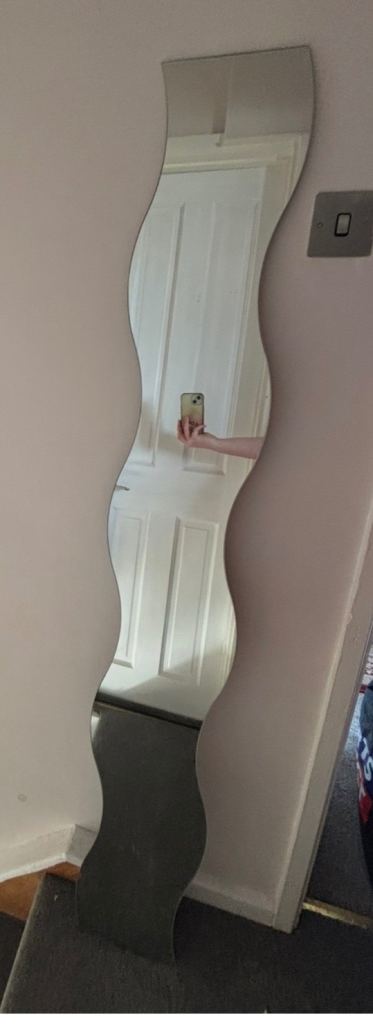 3 x IKEA wavy mirrors