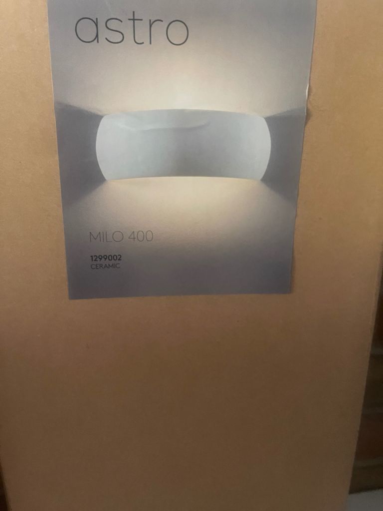 Ceramic white wall light