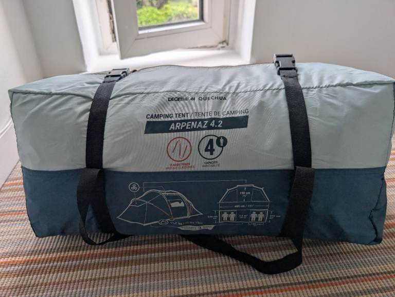 Decathlon Quechua Arpenaz 4.2 Camping Tent – 4 Person / 2 Bedrooms
