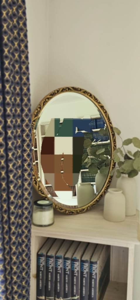 Oval Gold framed mirror late 18th Century