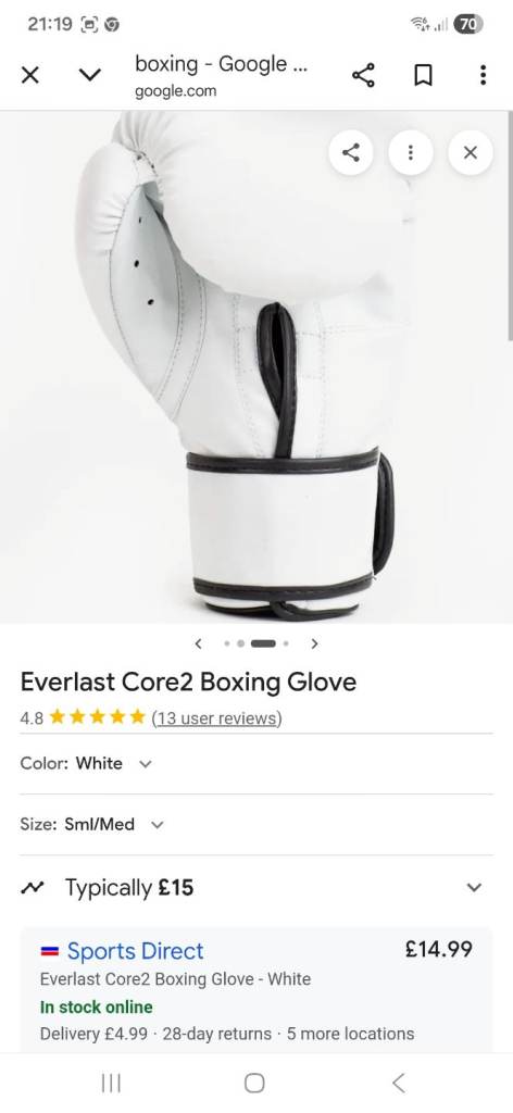 New Everlast boxing gloves boxercise boxift