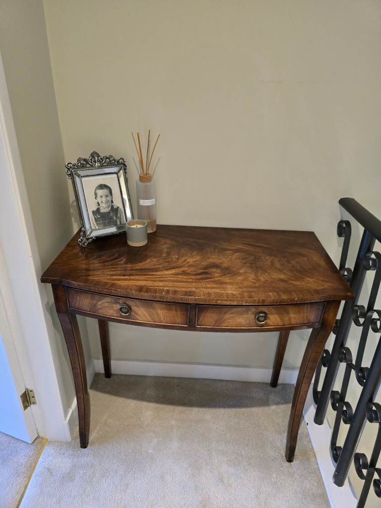 Rich Brown Antique Console Table