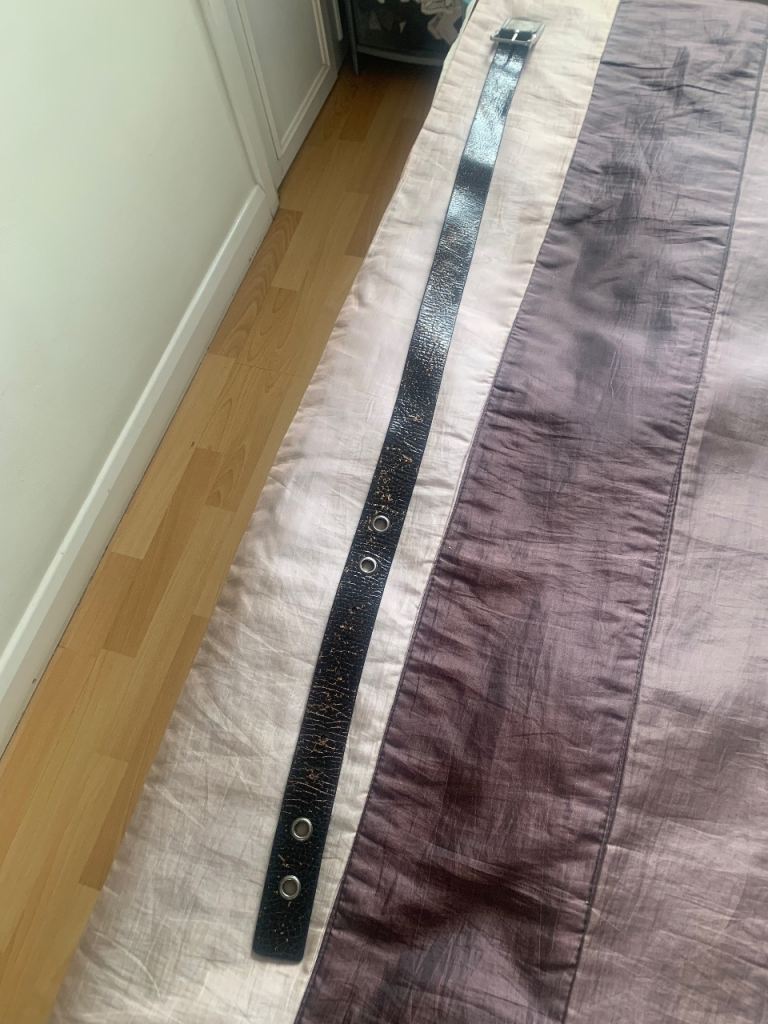 Designer Puma leather belt