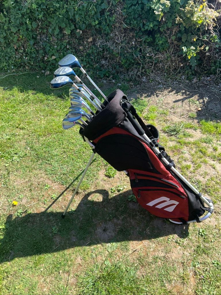 Men’s Golf Clubs Mizuno Driver 3-5 Wood 3-9 Irons Pw 56 Putter Mizuno Stand Bag 