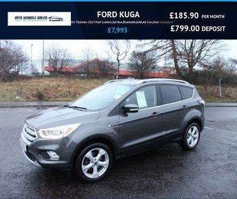 FORD KUGA 2.0 TDCi Titanium 2017.Half Leather,Sat Nav,Bluetooth,DAB,Air Con,Cruise,Ulez Compliant