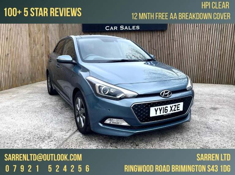 2016 Hyundai i20 1.4 Premium SE Auto Euro 6 5dr HATCHBACK Petrol Automatic