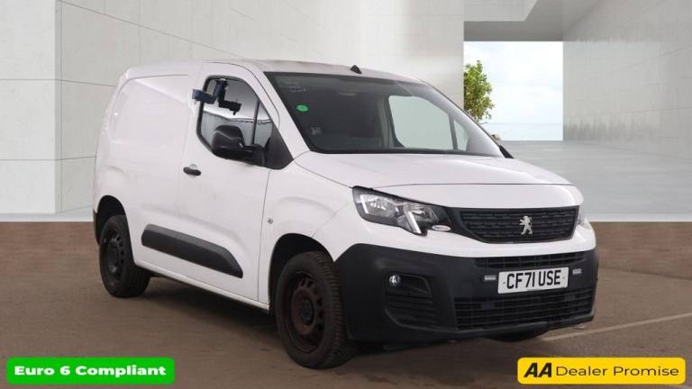 2022 Peugeot Partner White 1.5 BlueHDi Professional Premium SWB Van, 29,999 miles, Euro 6, 5-Spe ...