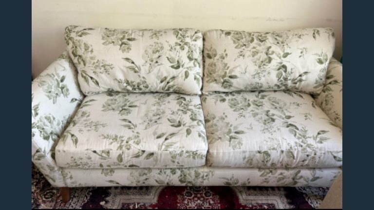 Excellent quality M&S Sofa removable covers very clean and comfortable. Dimensions in photo.