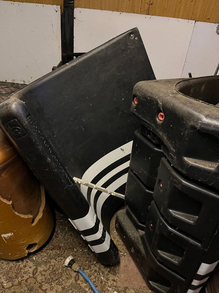 Football training ramps.