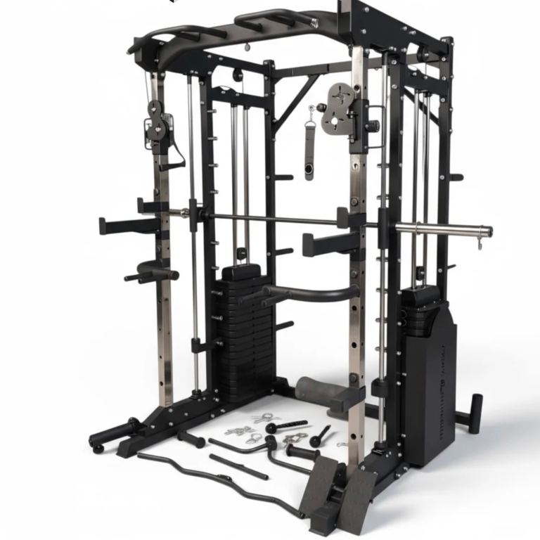Smith machine multifunctional trainer