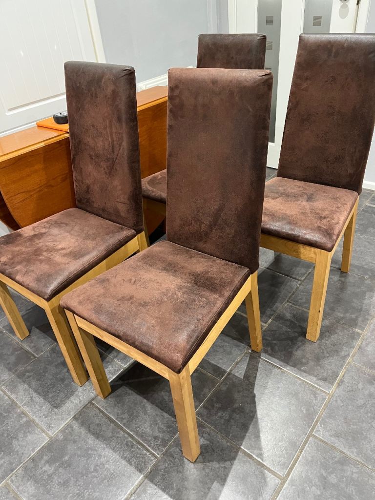Teak dining table and chairs