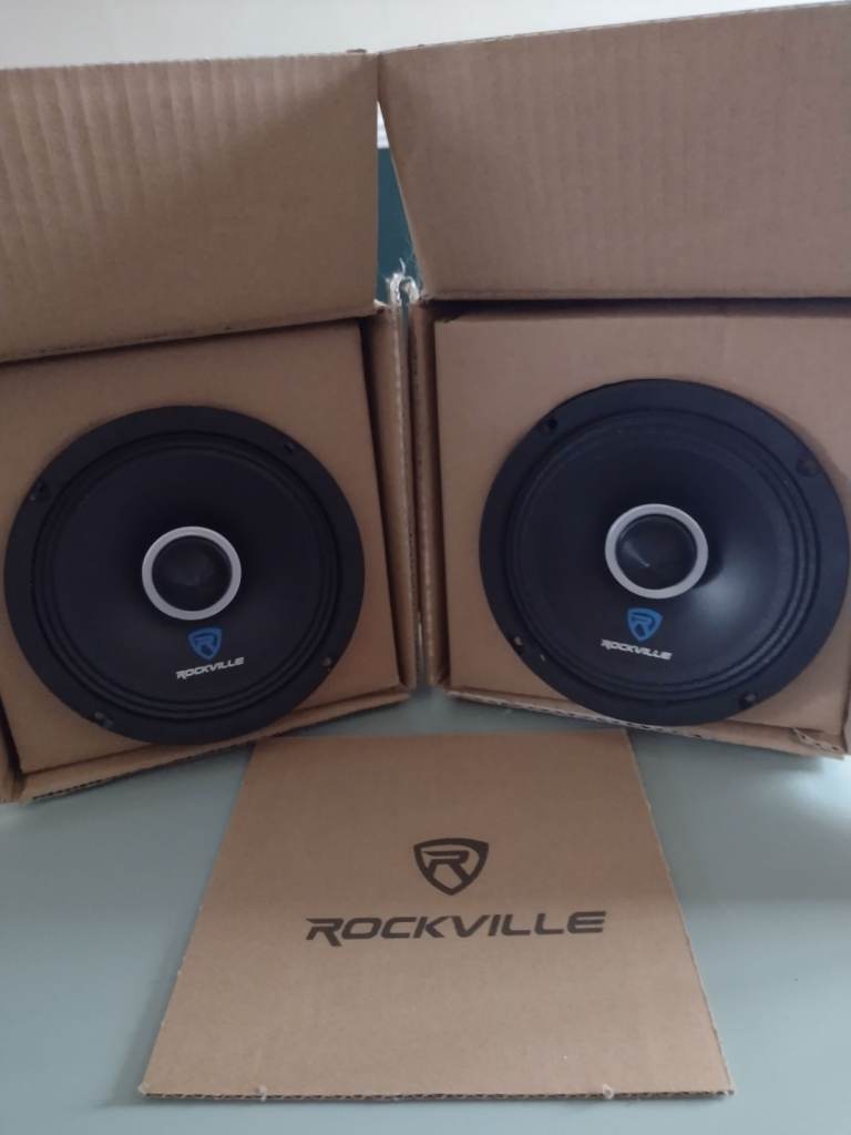 Rockville RXM64 6.5" Mid-Range Car Speaker, 150W Peak/75W RMS, 4 Ohms only £50 for both speakers!!!