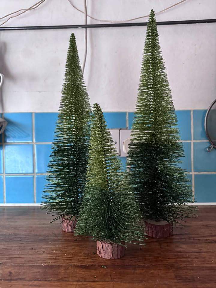 Christmas fake glitter tree decor