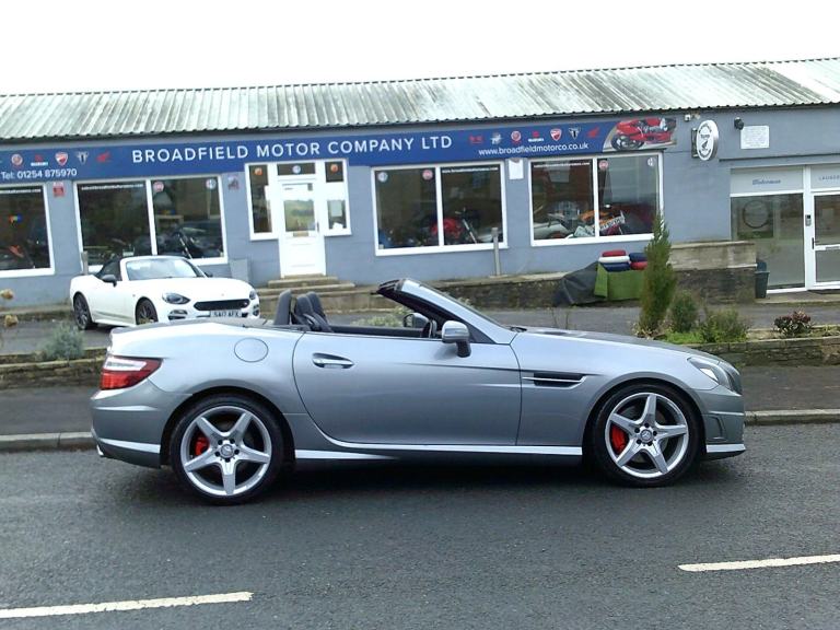 2014 14-reg Mercedes-Benz SLK 250 CDI AMG Sport Auto in grey metallic