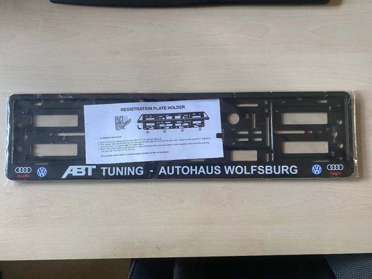 Number Plate Holder - VW Audi ABT TUNING AUTOHAUS WOLSBURG