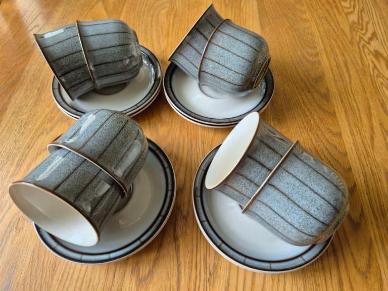 Vintage rare Denby Saturn Tea Cups & Saucers - in excellent condition - price per cup and sauce
