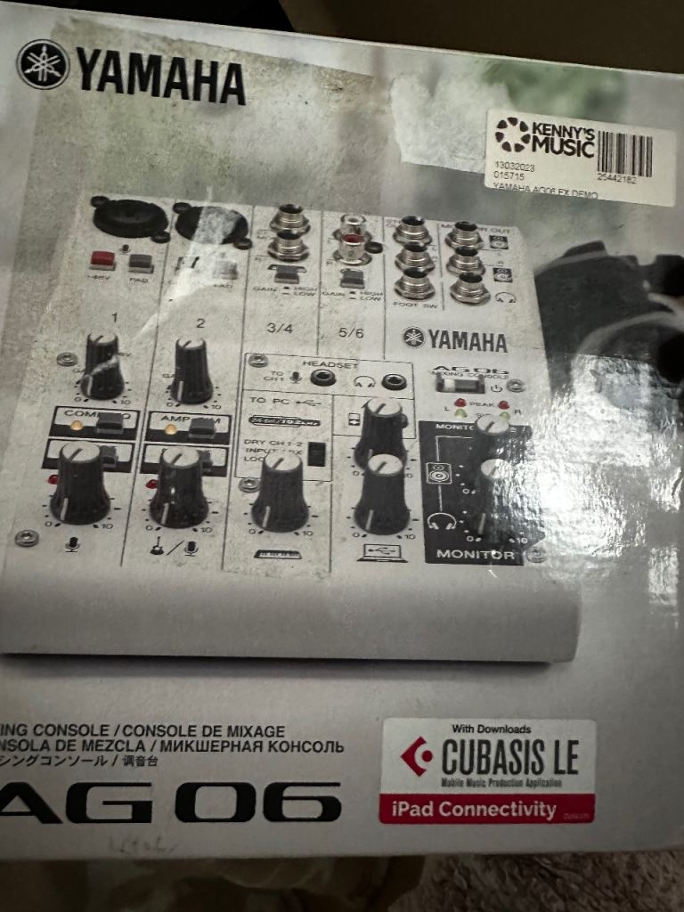 Yamaha AG06 USB Mixing Console / Audio Interface