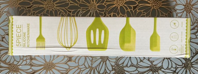 New 5-Piece Silicone Kitchen Utensil Set – Green