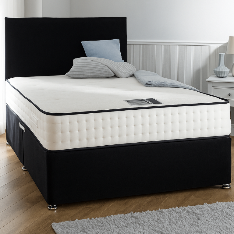 Christmas Sales Offer – Divan Bed with Storage Drawers, Soft Mattress for Practical Comfort 