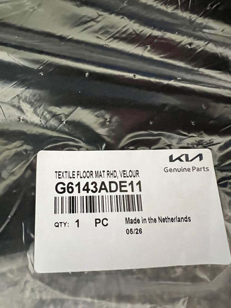 Kia picanto front and rear car mats