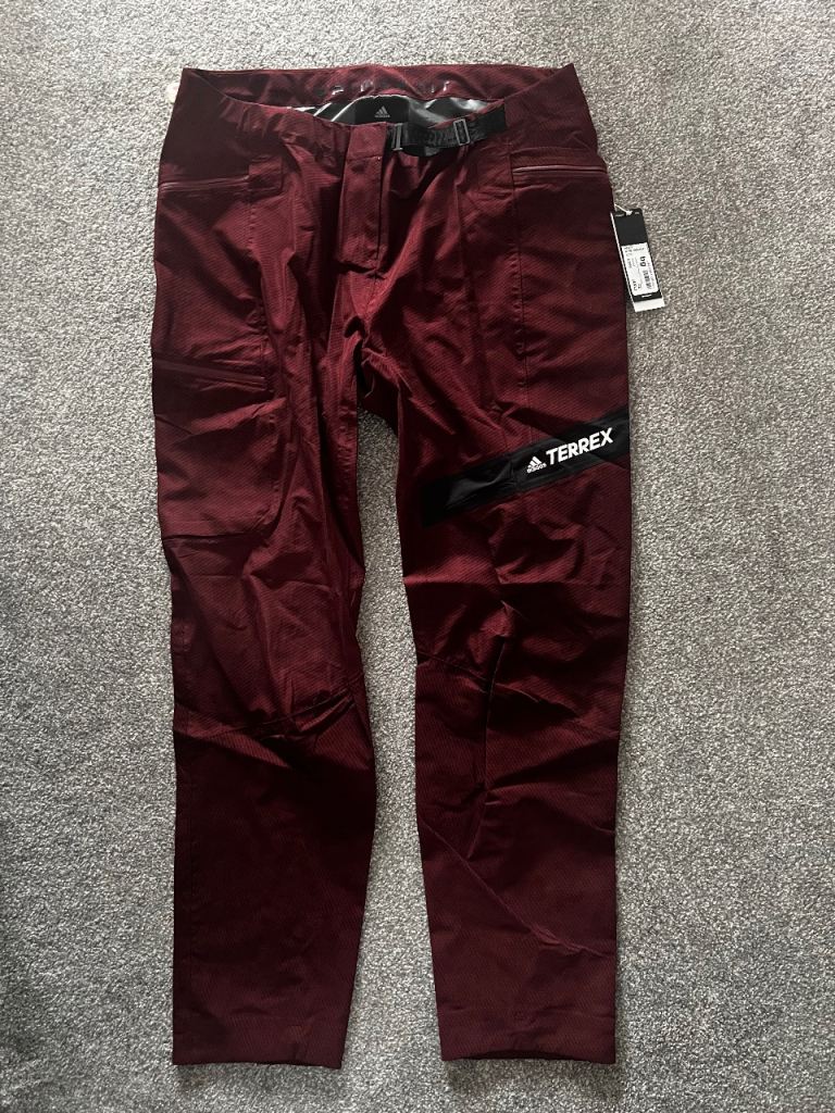 Adidas Terrex Primeknit P T Trousers – Red, New with Tags