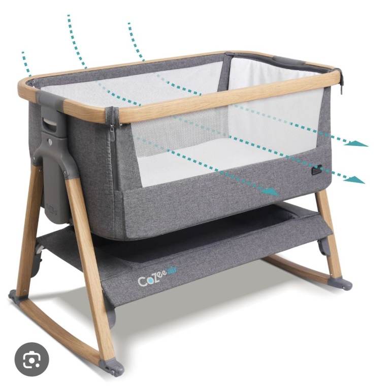 Baby bundle: crib + swing seat + 2 x snug seat (cost £490 new)