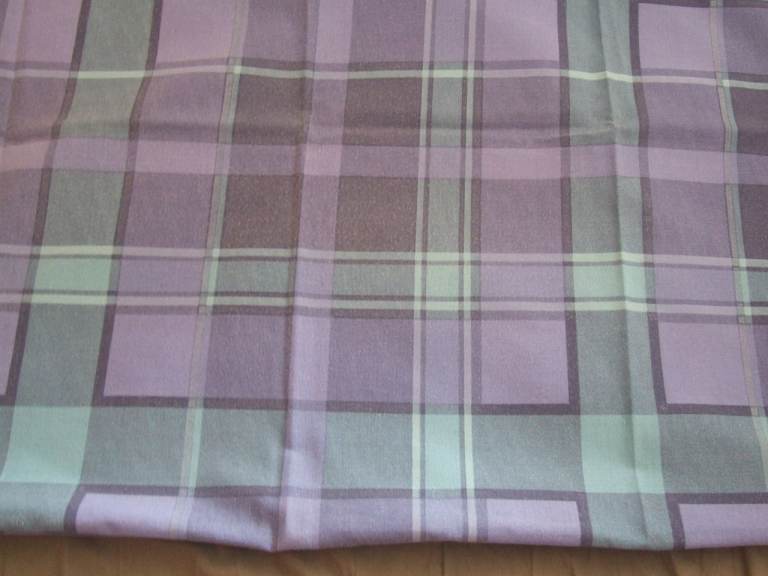Blue Check Single Bedding