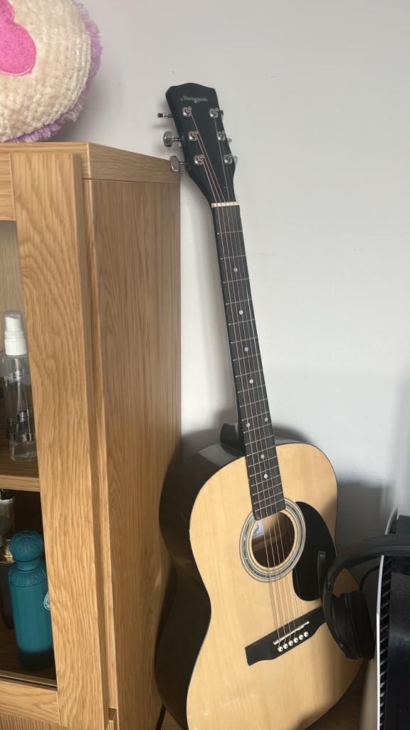 Elevation Acoustic Guitar - Good Condition, Natural Wood Finish