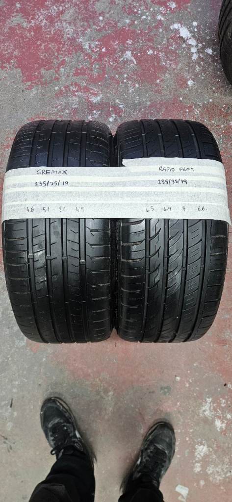 Gremax & Rapid 235/35/19 x2 Tyres 
