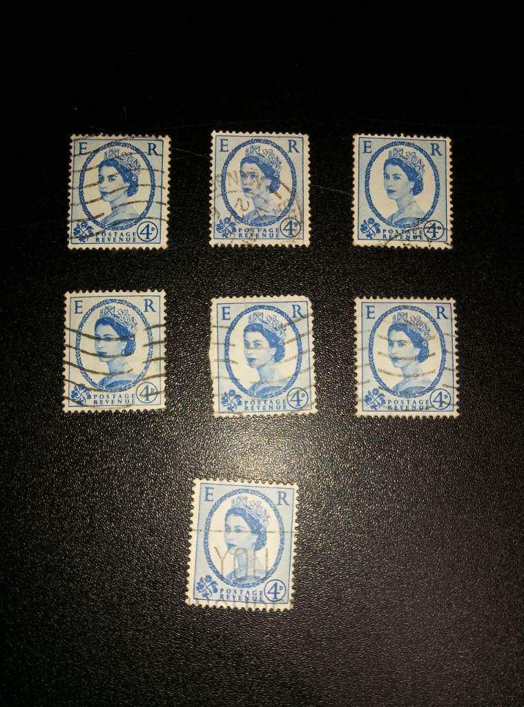 Vintage Elizabeth II 4d Stamps – Collectible Set