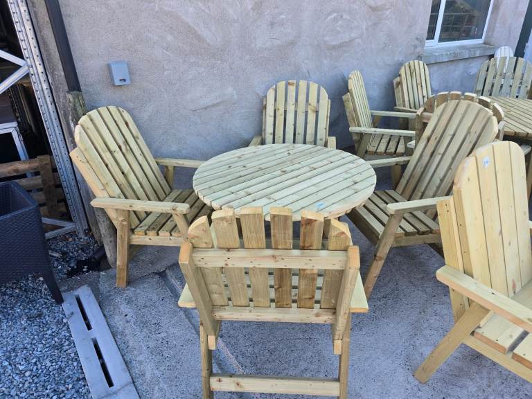 Timber garden and patio dinning furniture sets