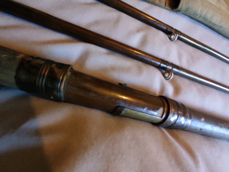 Antique Greenheart Salmon fishing rod.