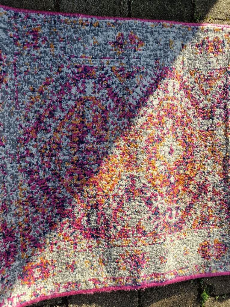 Hallway rug. Kukoon Oscar Fuchsia Pink Oriental Distressed Runner Rug ...