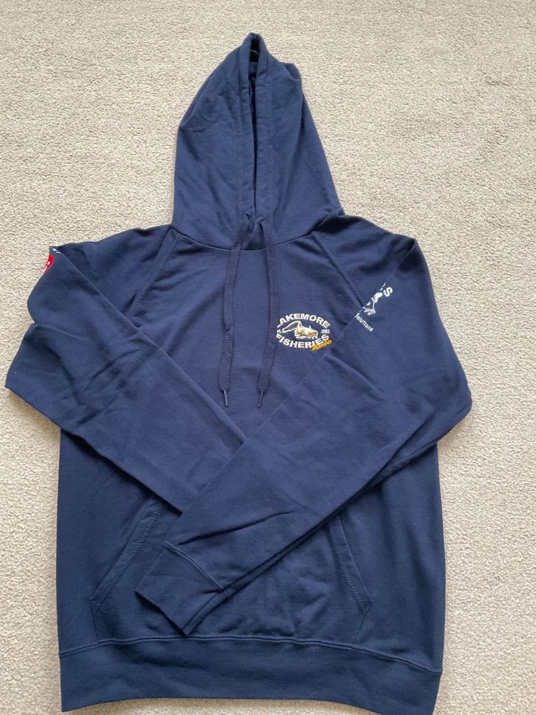 image for New Lakemore fisheries fishing hoodie hoody size medium