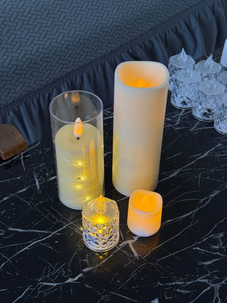 LED Candles - Decorations for Weddings / Party / Bridal/Baby Showers (Bundle)