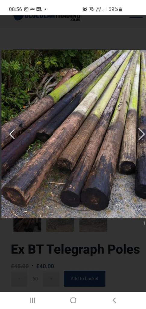 Wanted telegraph  or hydro poles 