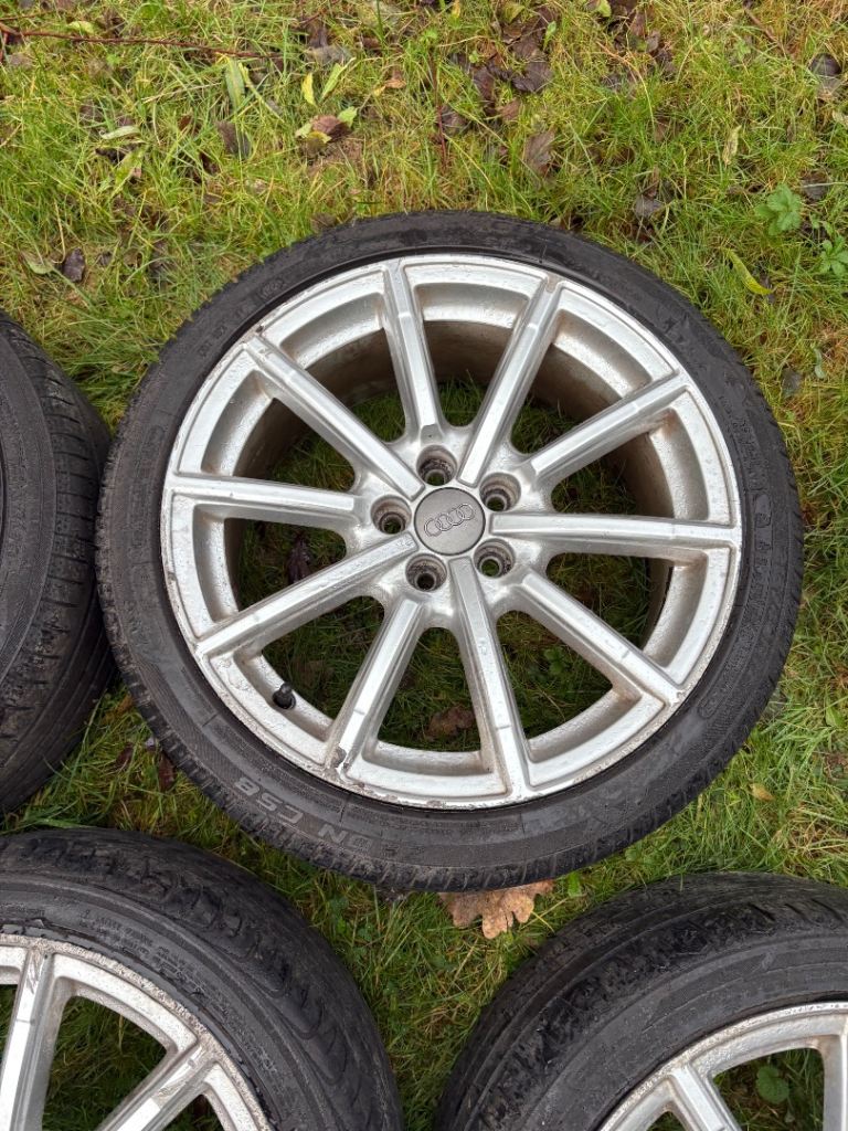 2011 Audi A1 8X - 17 Alloy Wheels with Tyres  - 8X0 601 025 Genuine Rims 17”