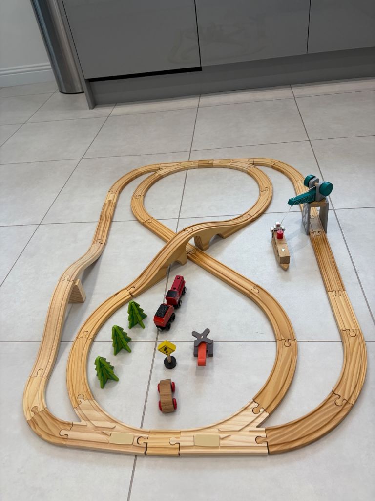 Wooden train track plus. 