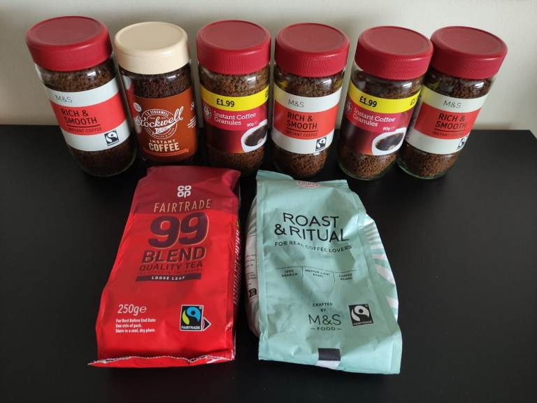 8 x Instant Coffee, Tea, Coffee Beans - All sealed and In date