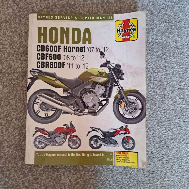 Honda CB600F CBR600F  CBF600S Haynes manual 