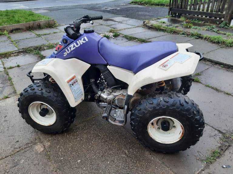 2010 GENUINE SUZUKI LT80 LT 80 CHILDRENS KIDS QUAD MOTOR BIKE WHITE AND BLUE