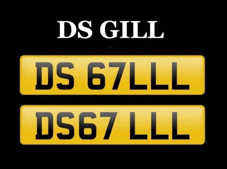DS GILL CHERISHED PRIVATE NUMBER PLATE REG 