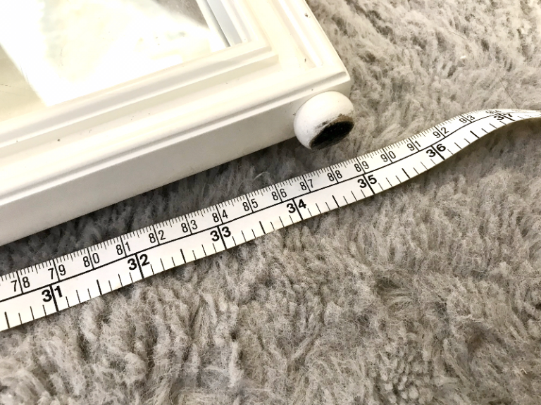 White triple adjustable dressing table mirror, stand alone, tilting action 