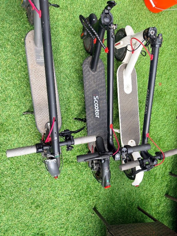 3 electric scooters 